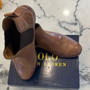 Polo by Ralph Lauren Men's Tan Leather Boots